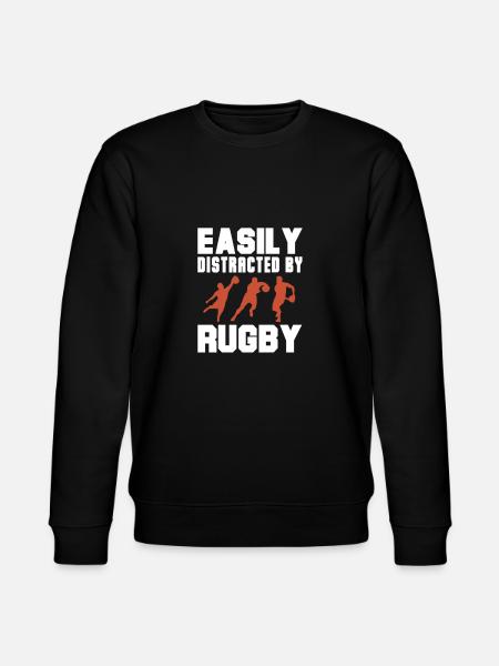 Rugby - Stanley/Stella Unisex Bio-Sweatshirt CHANGER - Schwarz