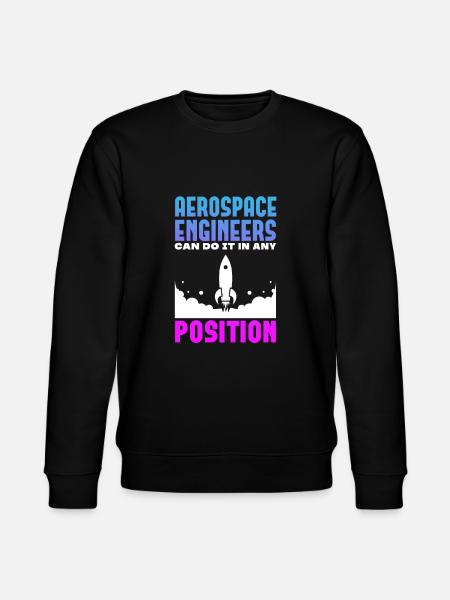 Space Engineer Aeronautical Engineer - Stanley/Stella CHANGER Unisex Organic Sweatshirt - black