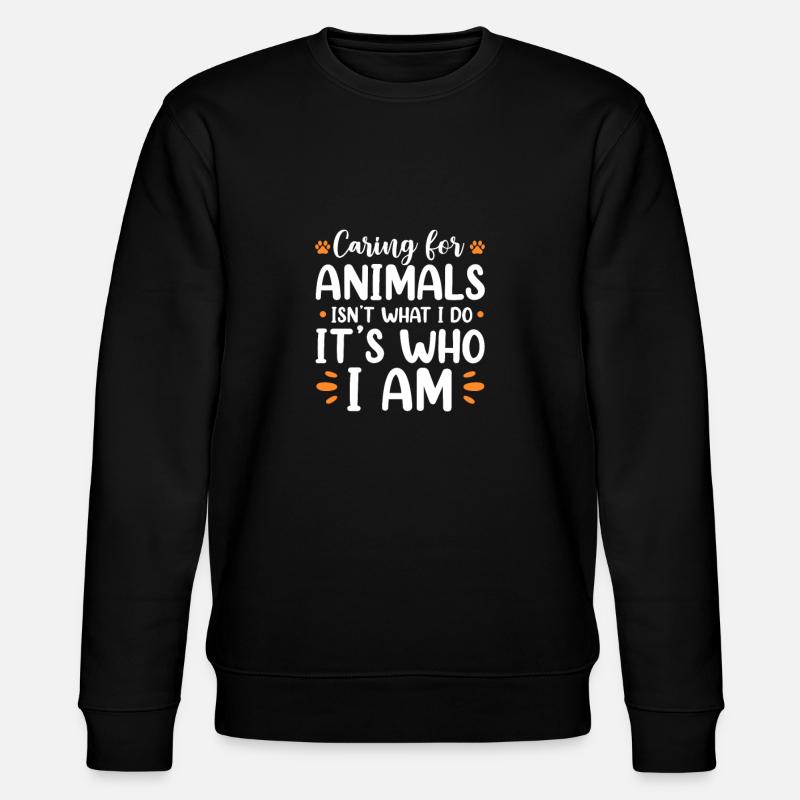 Tierrettung - Stanley/Stella Unisex Bio-Sweatshirt CHANGER  - Schwarz