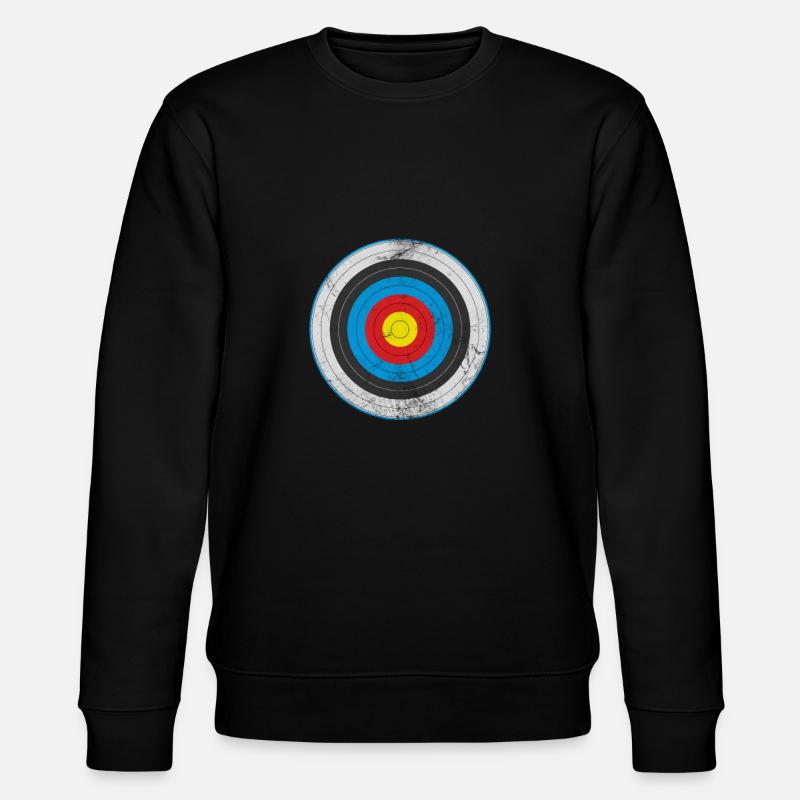 Bogenschiessen Bogenschütze Bogen Pfeil Geschenk - Stanley/Stella Unisex Bio-Sweatshirt CHANGER  - Schwarz