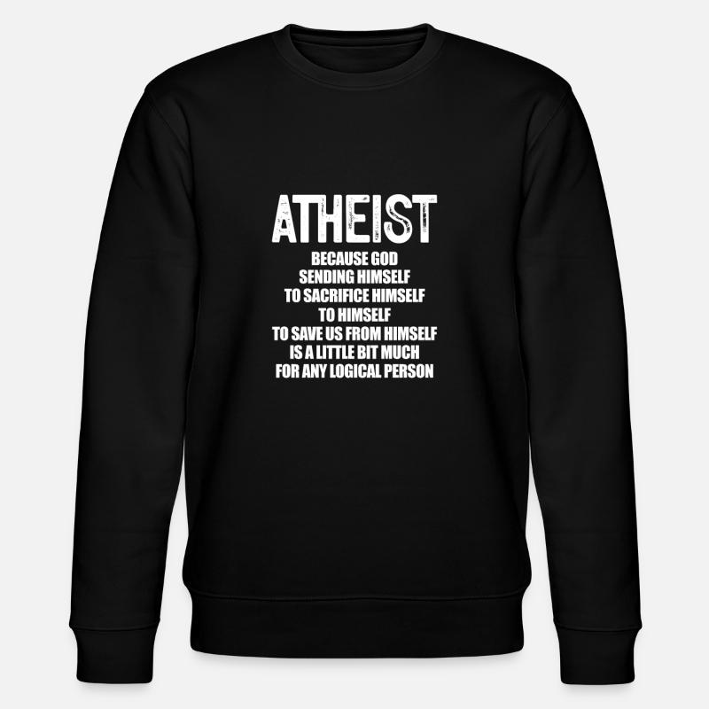 Atheist - Stanley/Stella Unisex Bio-Sweatshirt CHANGER - Schwarz