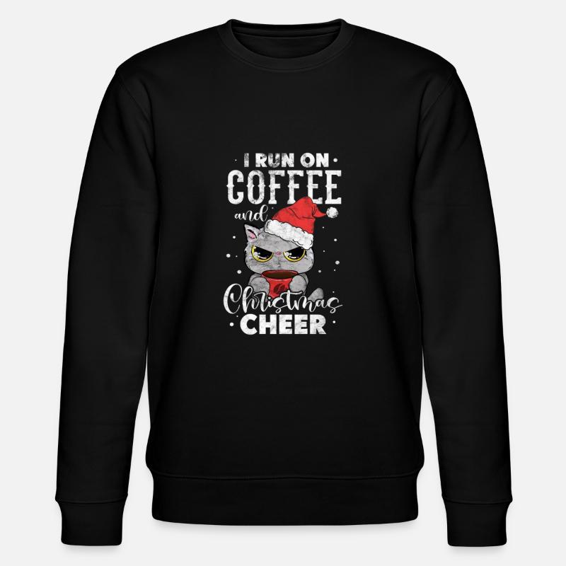 Coffee Christmas - Stanley/Stella CHANGER Unisex Organic Sweatshirt - black