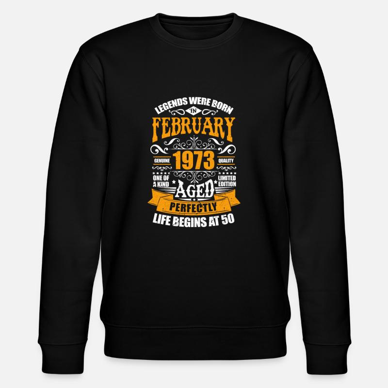 February 1973 - Stanley/Stella CHANGER Unisex Organic Sweatshirt - black
