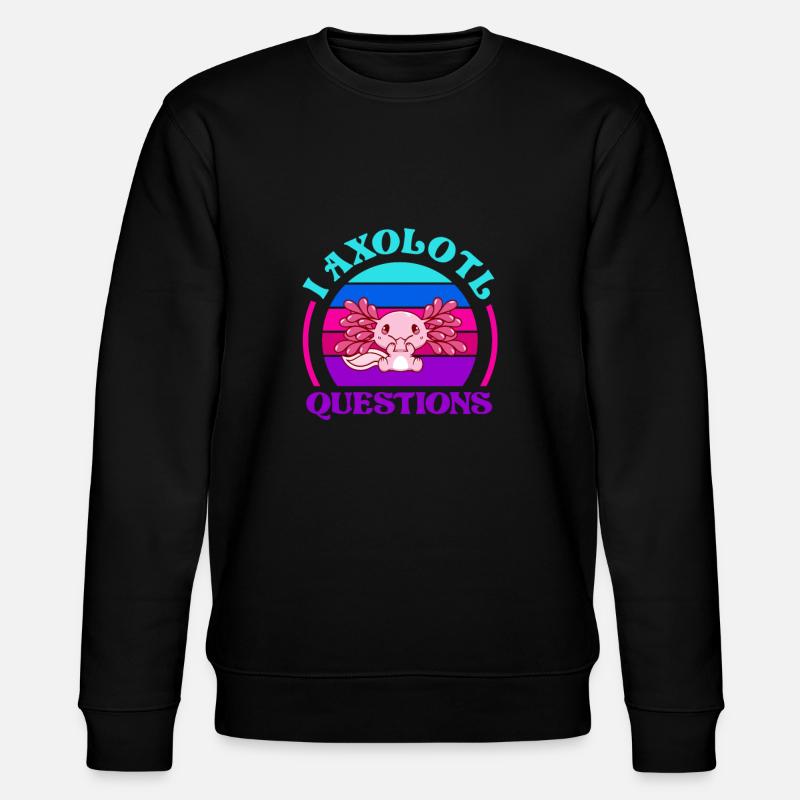Axolotl - Stanley/Stella Unisex Bio-Sweatshirt CHANGER  - Schwarz