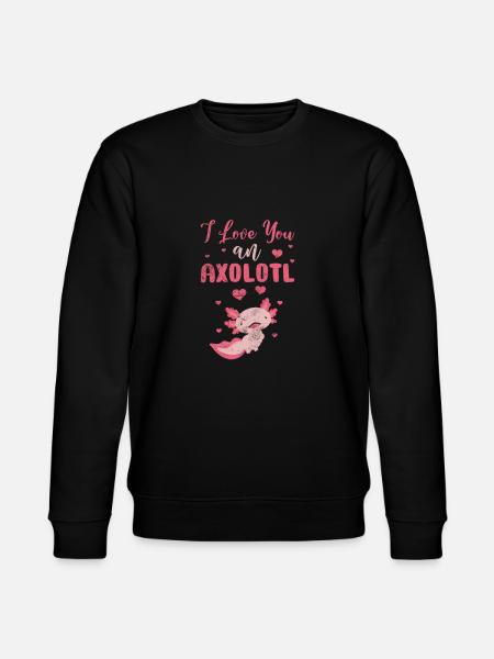 Axolotl Aquatic Animal Water Gift - Stanley/Stella CHANGER Unisex Organic Sweatshirt - black