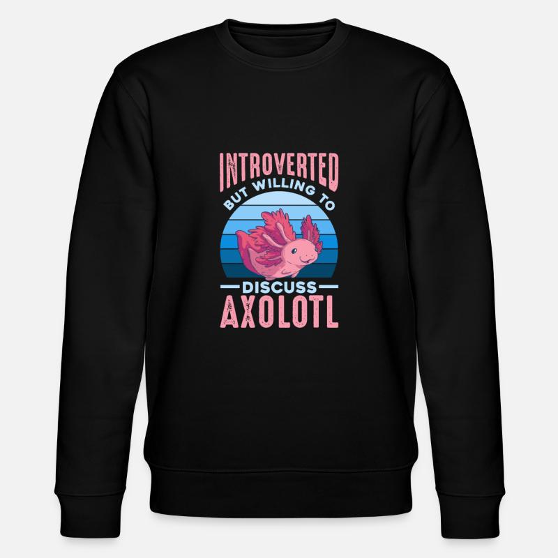 Axolotl - Stanley/Stella Unisex Bio-Sweatshirt CHANGER  - Schwarz