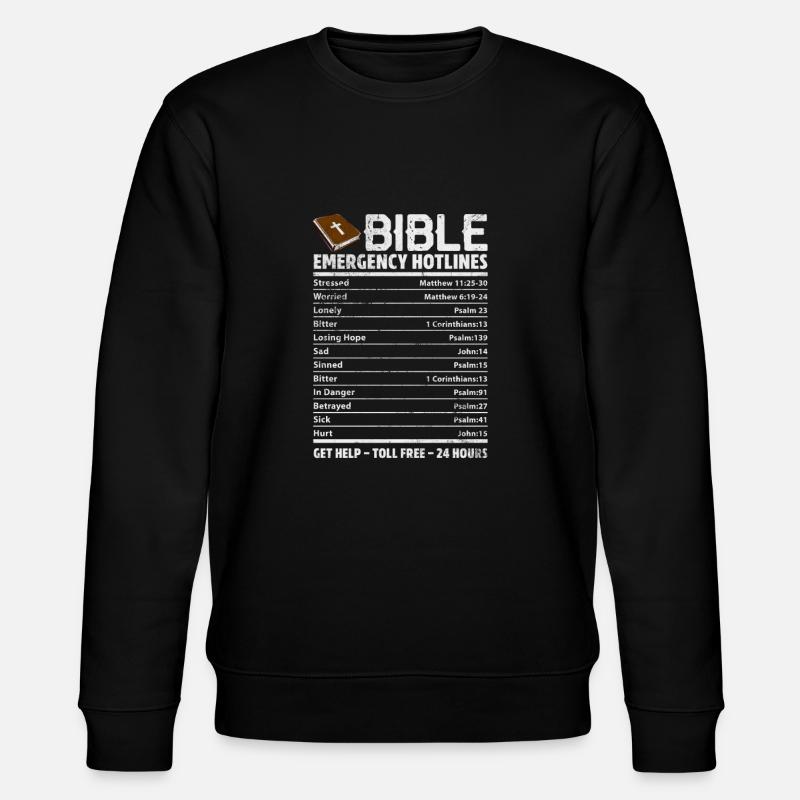 Bible - Sweat bio CHANGER Stanley/Stella Unisexe - noir