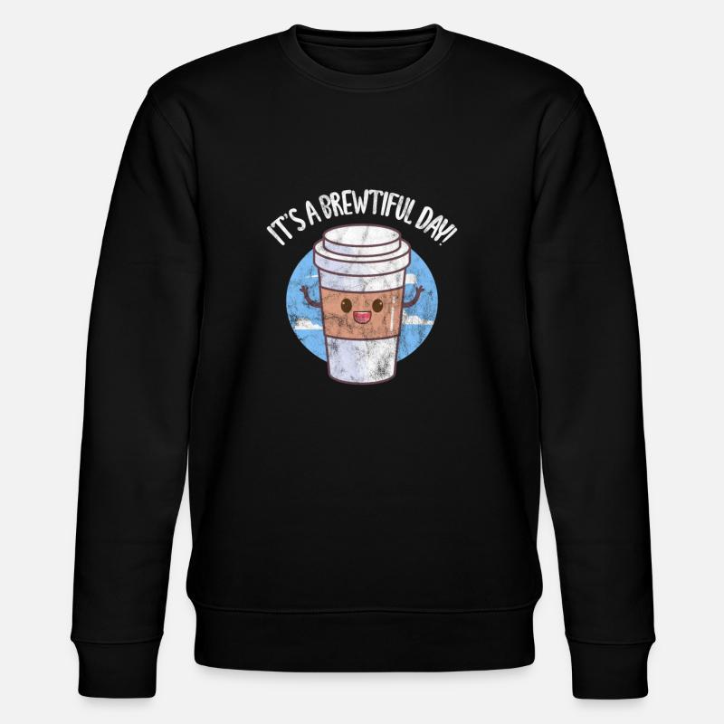 Coffee - Stanley/Stella CHANGER Unisex Organic Sweatshirt - black