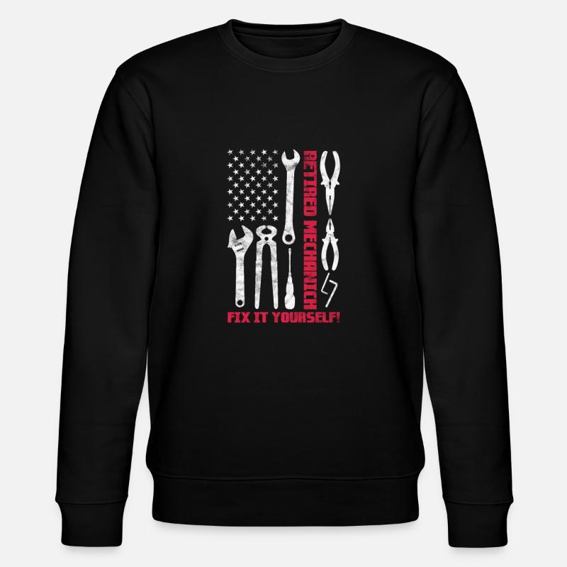 Retraite USA - Sweat bio CHANGER Stanley/Stella Unisexe - noir