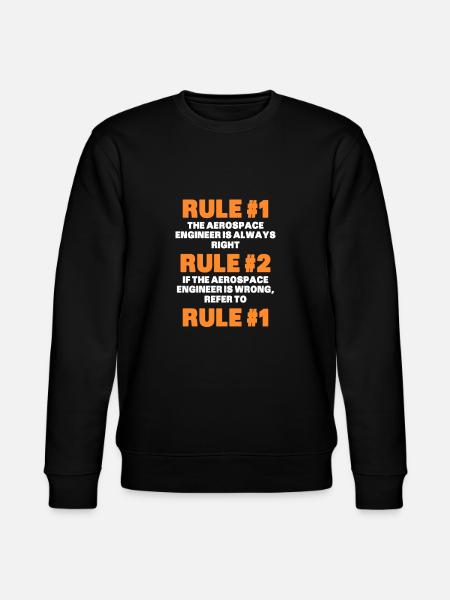Space Engineer Aeronautical Engineer - Stanley/Stella CHANGER Unisex Organic Sweatshirt - black