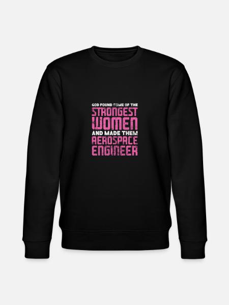 Space Engineer Aeronautical Engineer Gift - Stanley/Stella CHANGER Unisex Organic Sweatshirt - black