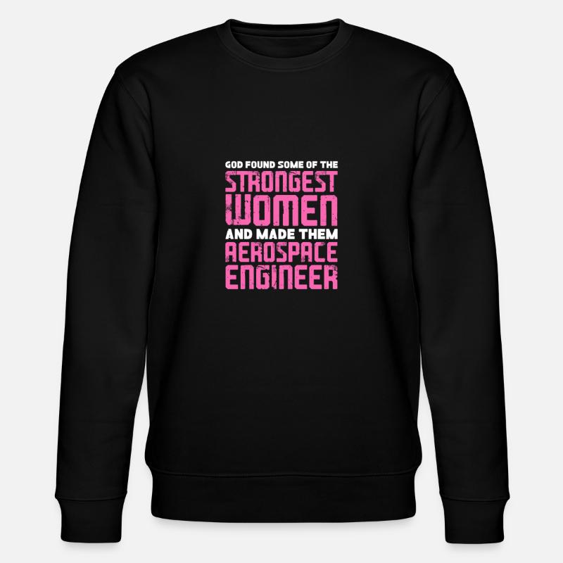 Space Engineer Aeronautical Engineer - Stanley/Stella CHANGER Unisex Organic Sweatshirt - black