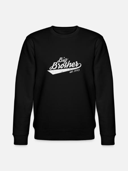Big Brother Pregnancy - Stanley/Stella CHANGER Unisex Organic Sweatshirt - black