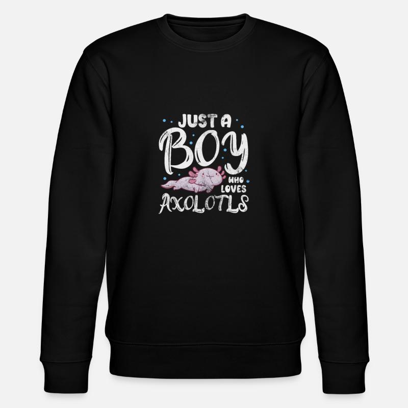 Axolotl Wassertier Wasser Geschenk - Stanley/Stella Unisex Bio-Sweatshirt CHANGER  - Schwarz