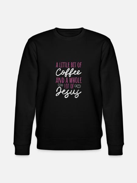 Coffee Jesus - Stanley/Stella CHANGER Unisex Organic Sweatshirt - black