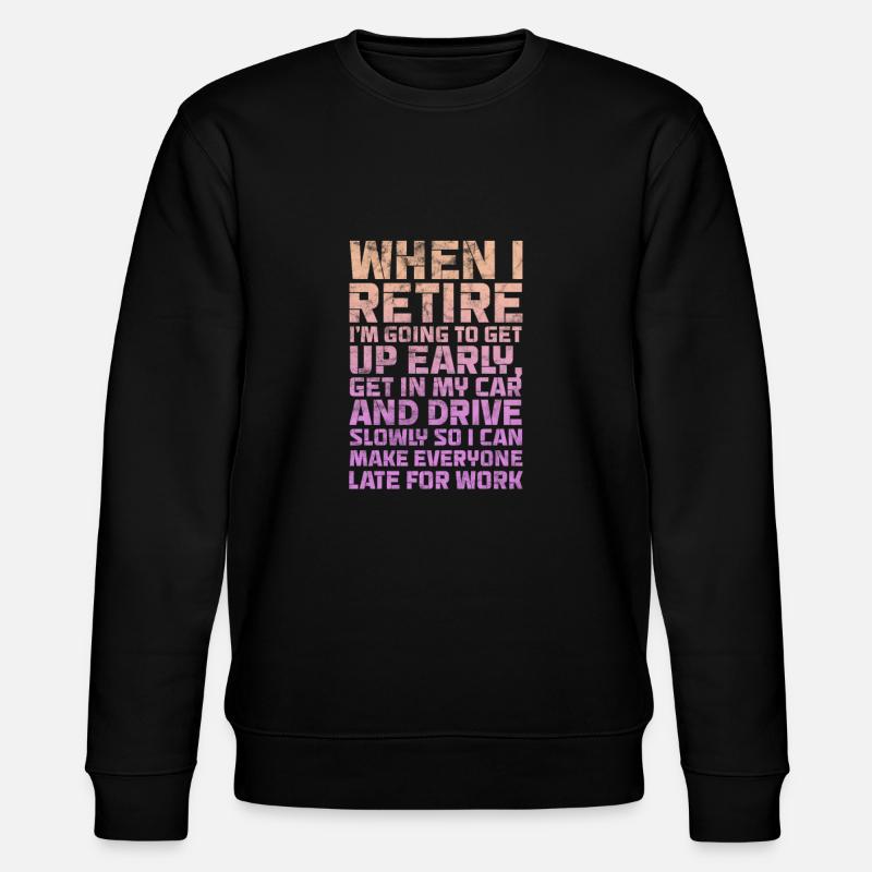 Retraite - Sweat bio CHANGER Stanley/Stella Unisexe - noir