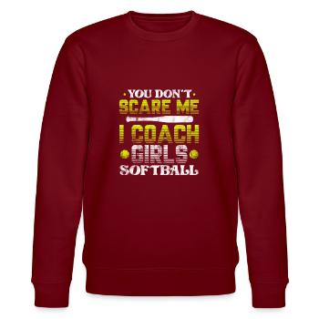 Entraîneur de softball - Sweat bio CHANGER Stanley/Stella Unisexe - bordeaux - Devant - Nik (191cm) & Marisol (170cm)