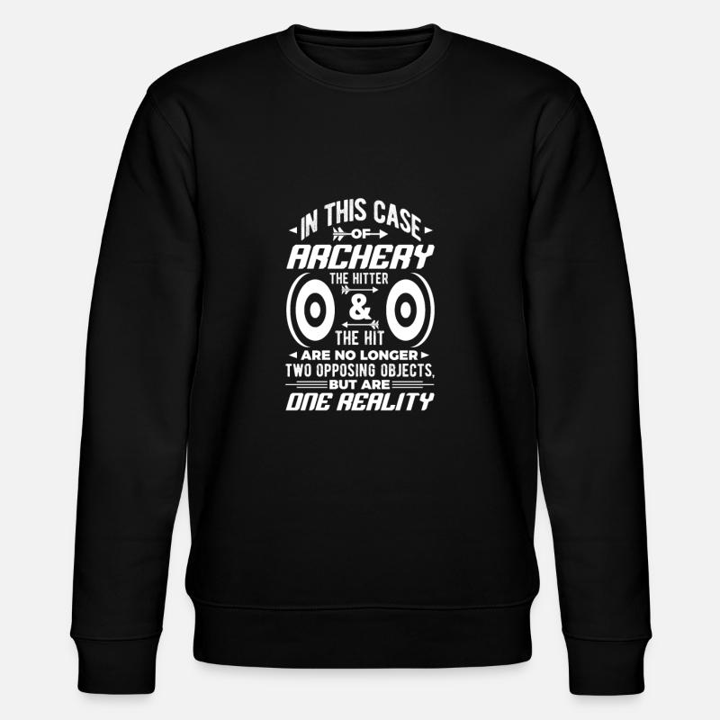 Bogenschiessen - Stanley/Stella Unisex Bio-Sweatshirt CHANGER  - Schwarz