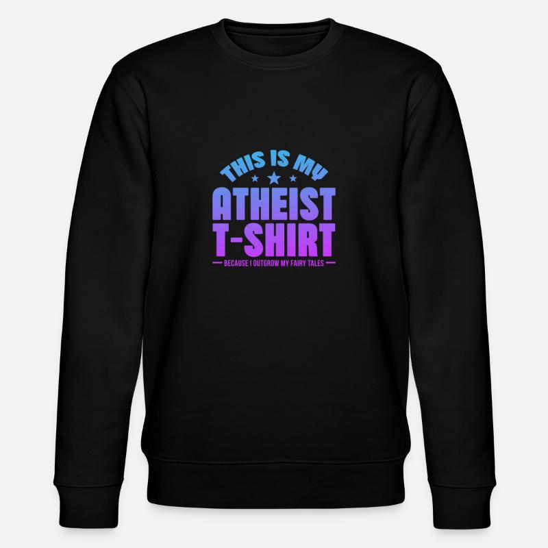 Atheist - Stanley/Stella Unisex Bio-Sweatshirt CHANGER  - Schwarz