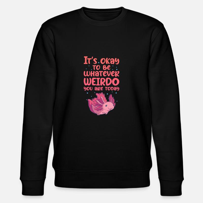 Axolotl - Stanley/Stella Unisex Bio-Sweatshirt CHANGER - Schwarz