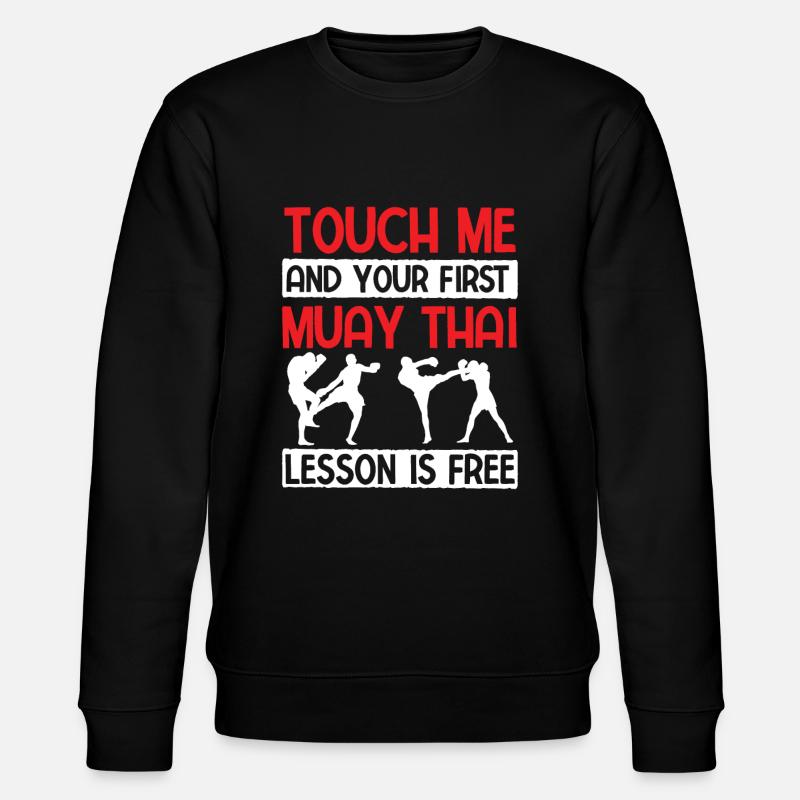 Thaiboxen Muay Thai - Stanley/Stella Unisex Bio-Sweatshirt CHANGER  - Schwarz