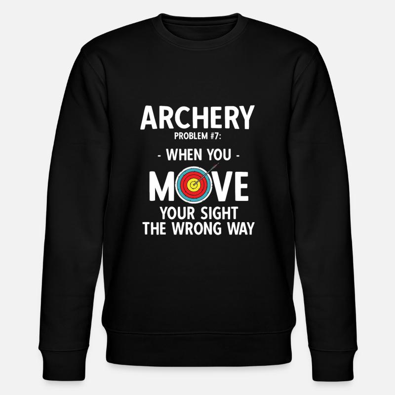 Bogenschießen Archery - Stanley/Stella Unisex Bio-Sweatshirt CHANGER  - Schwarz