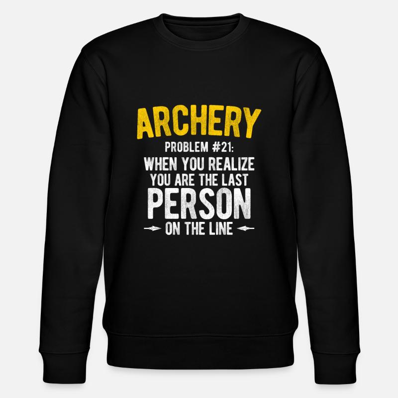 Bogenschießen Archery - Stanley/Stella Unisex Bio-Sweatshirt CHANGER  - Schwarz