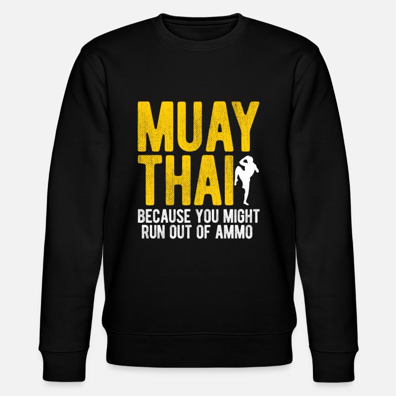 Thaiboxen Muay Thai - Stanley/Stella Unisex Bio-Sweatshirt CHANGER  - Schwarz