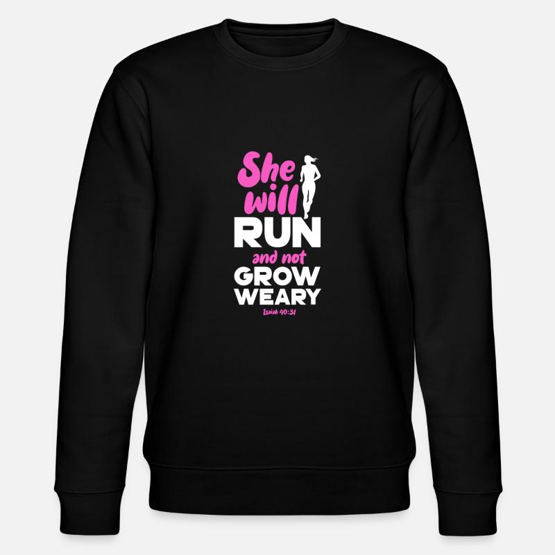 Run - Stanley/Stella CHANGER Unisex Organic Sweatshirt - black