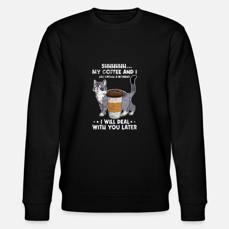 Kaffee - Stanley/Stella Unisex Bio-Sweatshirt CHANGER  - Schwarz