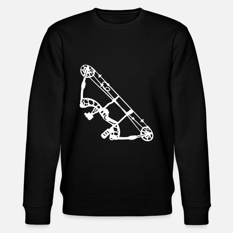 Bogenschießen Archery - Stanley/Stella Unisex Bio-Sweatshirt CHANGER  - Schwarz