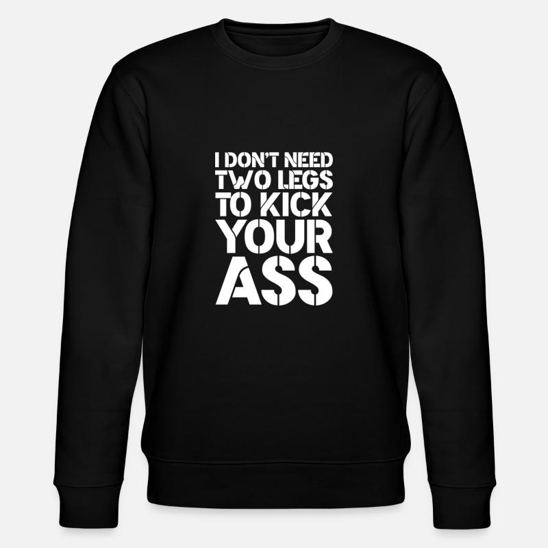 Amputation Amputation Prosthesis Gift - Stanley/Stella CHANGER Unisex Organic Sweatshirt - black