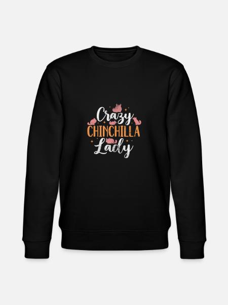Chinchilla Rodent Pet Rodent Gift - Stanley/Stella CHANGER Unisex Organic Sweatshirt - black