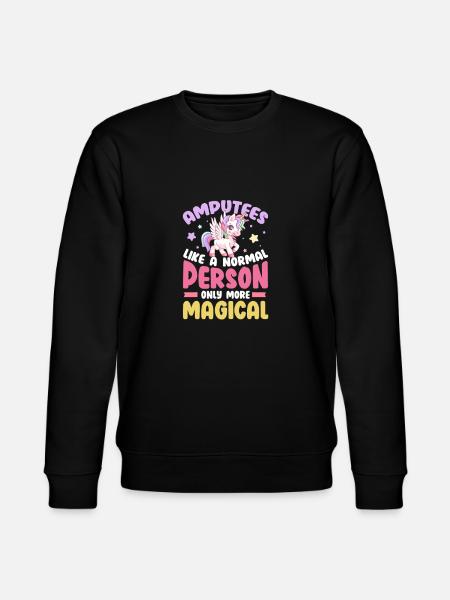 Amputation Amputation Prosthesis Gift - Stanley/Stella CHANGER Unisex Organic Sweatshirt - black