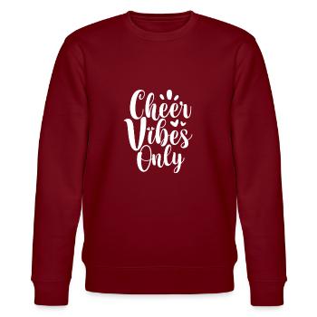 Cheerleader - Stanley/Stella Unisex Bio-Sweatshirt CHANGER  - Burgunderrot - Vorne - Nik (191cm) & Marisol (170cm)