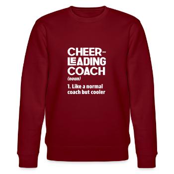 Cheerleader - Stanley/Stella Unisex Bio-Sweatshirt CHANGER  - Burgunderrot - Vorne - Nik (191cm) & Marisol (170cm)