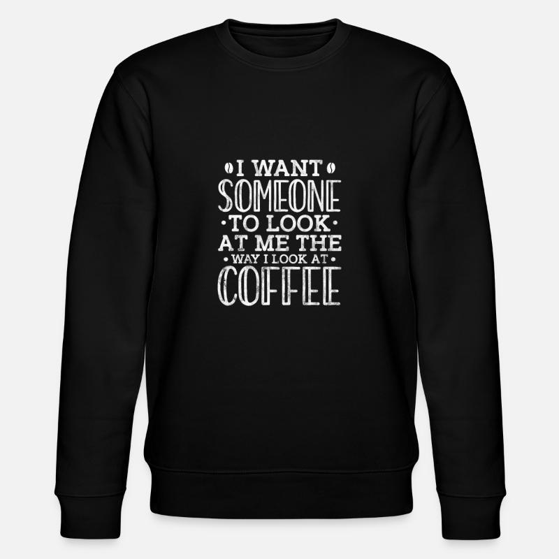 Coffee - Stanley/Stella CHANGER Unisex Organic Sweatshirt - black
