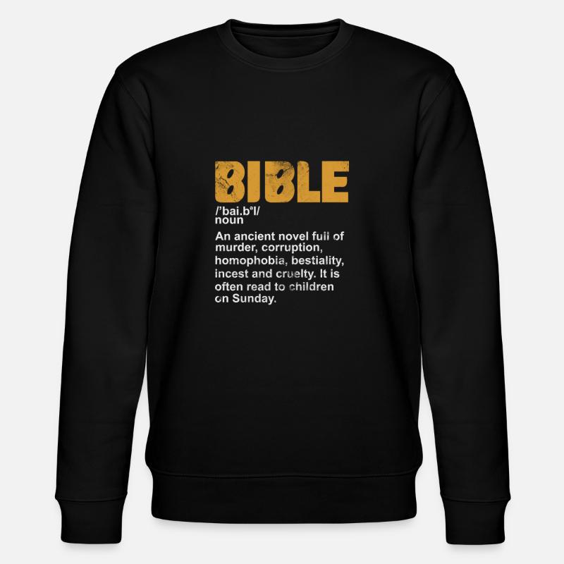 Bible - Stanley/Stella CHANGER Unisex Organic Sweatshirt - black