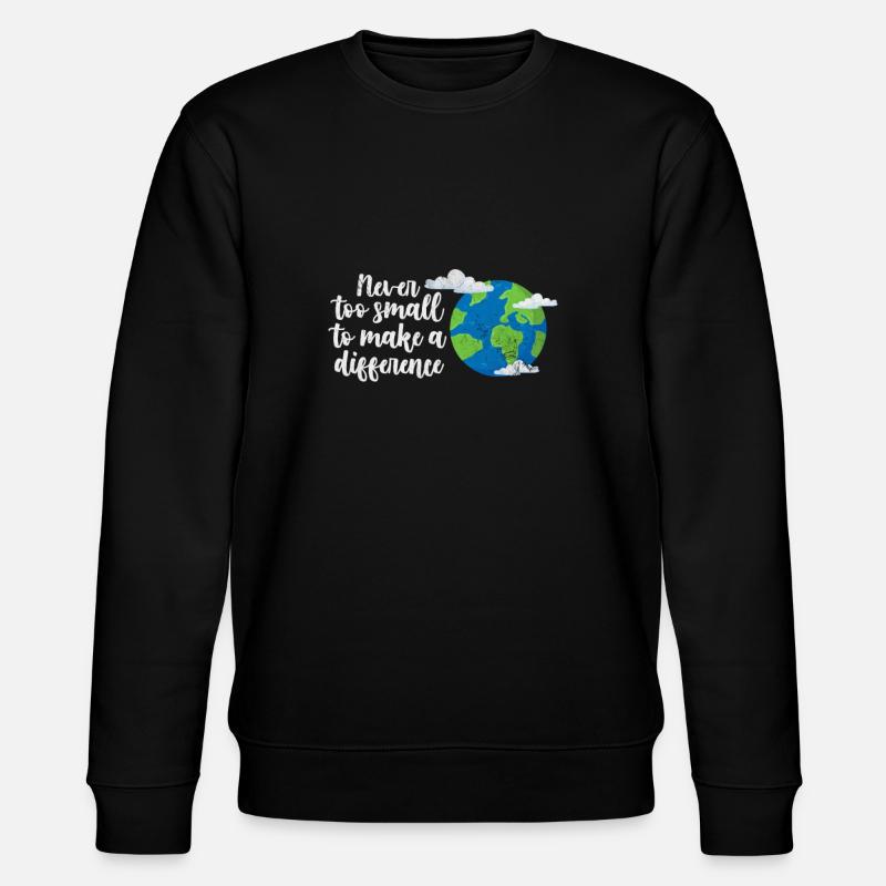 Klimawandel Umwelt Earth Erde Geschenk - Stanley/Stella Unisex Bio-Sweatshirt CHANGER  - Schwarz