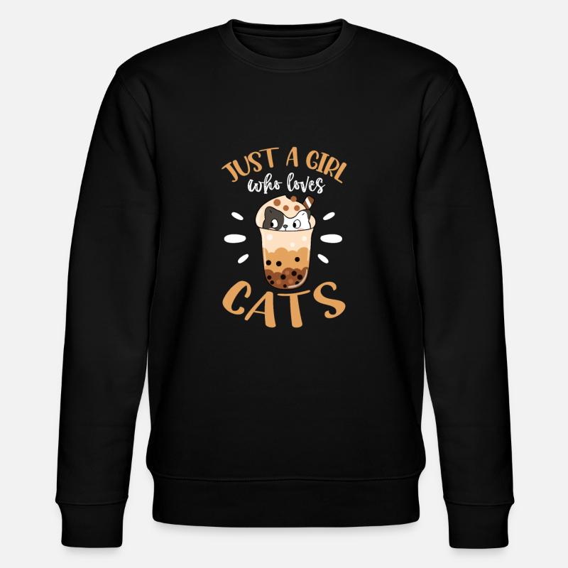 Bubble Tea - Stanley/Stella Unisex Bio-Sweatshirt CHANGER  - Schwarz