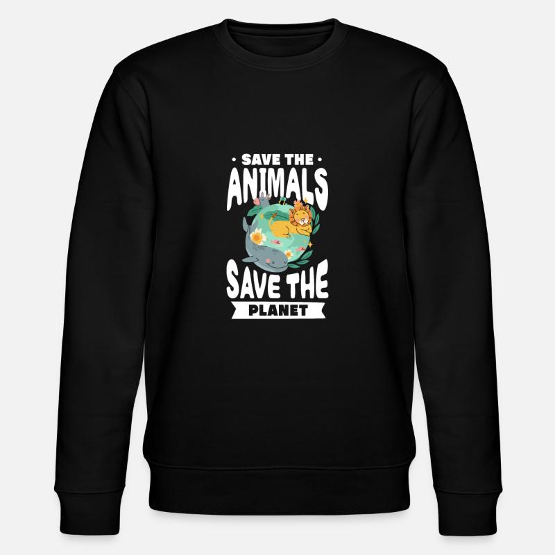 Climate change - Stanley/Stella CHANGER Unisex Organic Sweatshirt - black