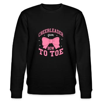 Cheerleader - Stanley/Stella Unisex Bio-Sweatshirt CHANGER  - Schwarz - Vorne - Nik (191cm) & Marisol (170cm)