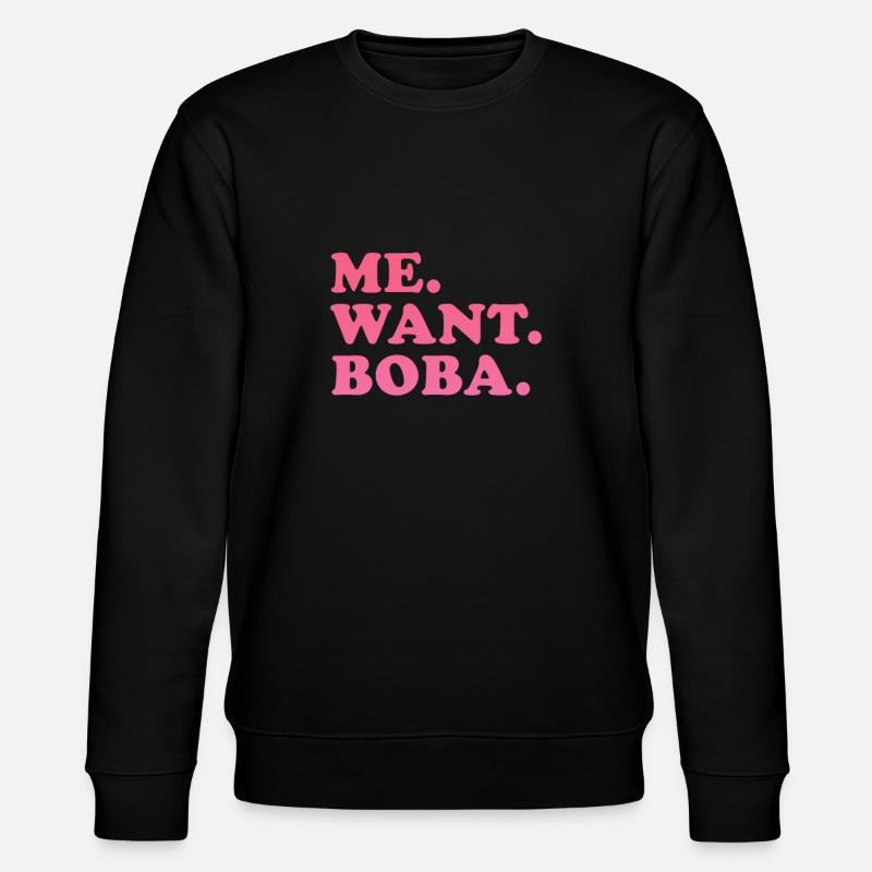 Bubble Tea - Stanley/Stella Unisex Bio-Sweatshirt CHANGER  - Schwarz