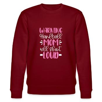 Handball - Stanley/Stella CHANGER Unisex Organic Sweatshirt - burgundy - Front - Nik (191cm) & Marisol (170cm)