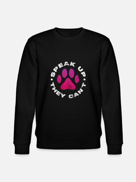 Tierrettung Tierschutz Tierfreund Geschenk - Stanley/Stella Unisex Bio-Sweatshirt CHANGER - Schwarz