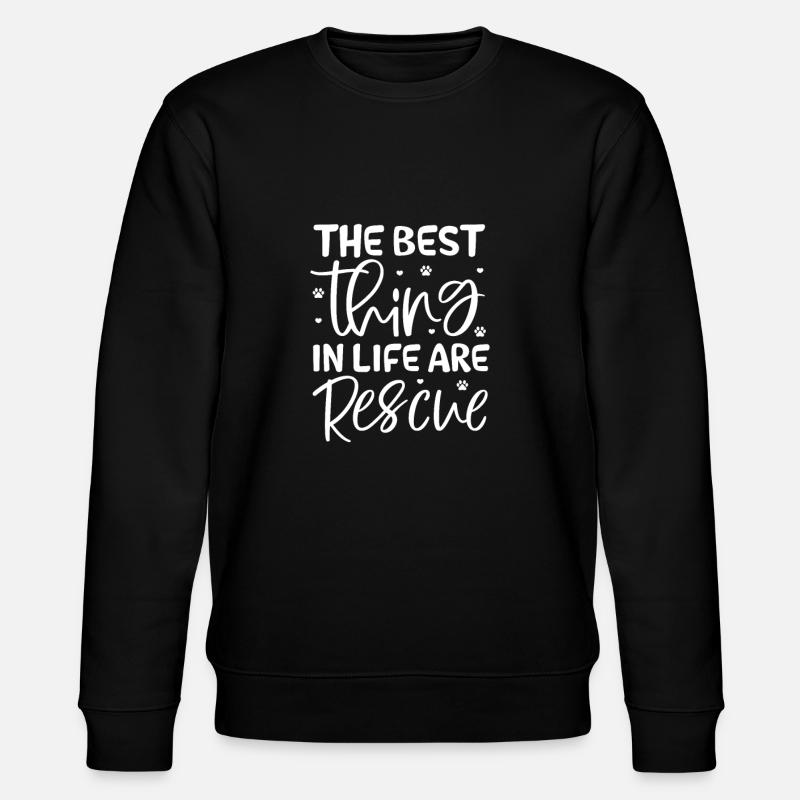 Tierrettung - Stanley/Stella Unisex Bio-Sweatshirt CHANGER  - Schwarz