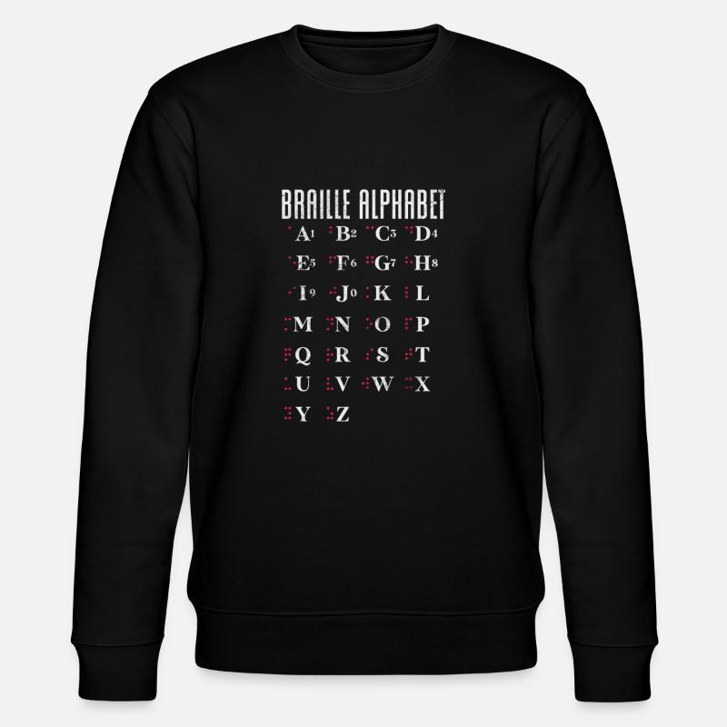 Braille - Sweat bio CHANGER Stanley/Stella Unisexe - noir
