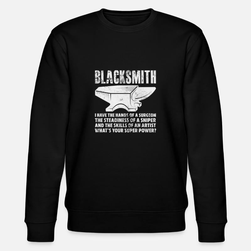 Schmied - Stanley/Stella Unisex Bio-Sweatshirt CHANGER  - Schwarz
