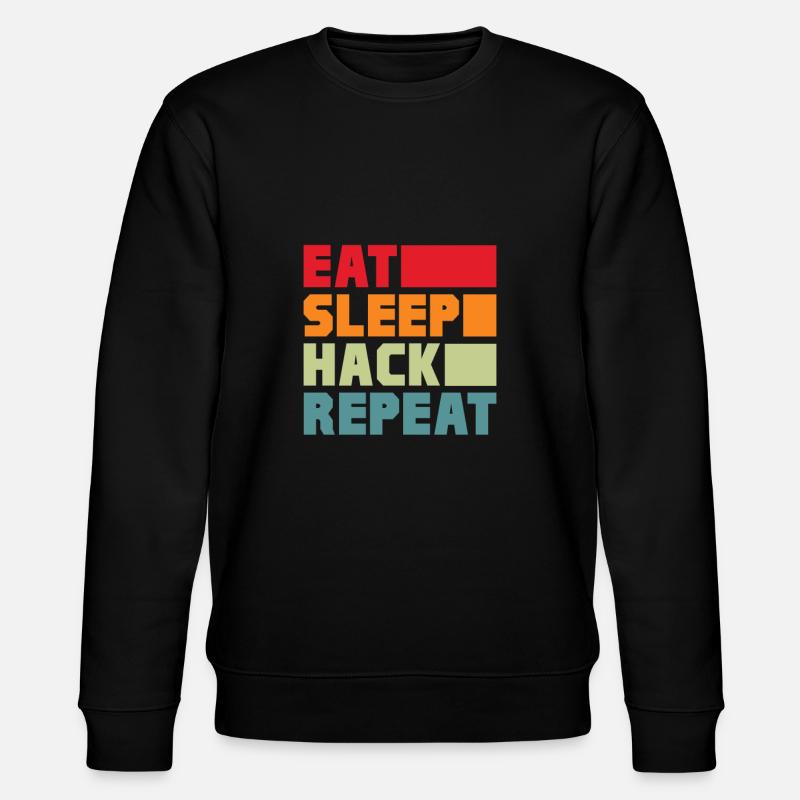 Hacker Coder Computer Hacking Gift - Stanley/Stella CHANGER Unisex Organic Sweatshirt - black
