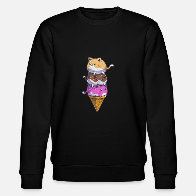 Eiscreme - Stanley/Stella Unisex Bio-Sweatshirt CHANGER  - Schwarz